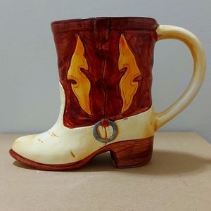 Cowboy boot mug